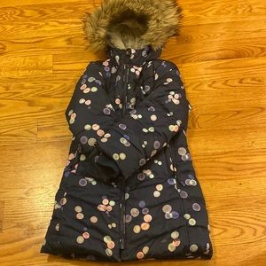 Lands end girl fleece down jacket